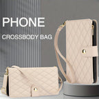 Crossbody PU Leather Wallet Flip Case For iPhone - Caseably