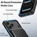 Heavy Duty Wallet Hidden Flip Slot Case
