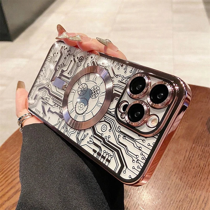 Luxury Magsafe Mechanical Gear Case - Caseably