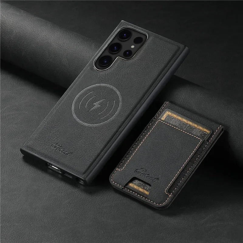 Flip Wallet Leather Phone Case For Samsung - Caseably