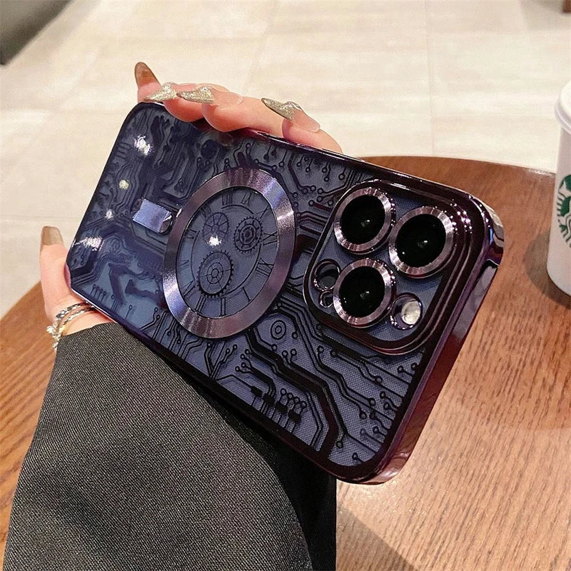 Luxury Magsafe Mechanical Gear Case - Caseably
