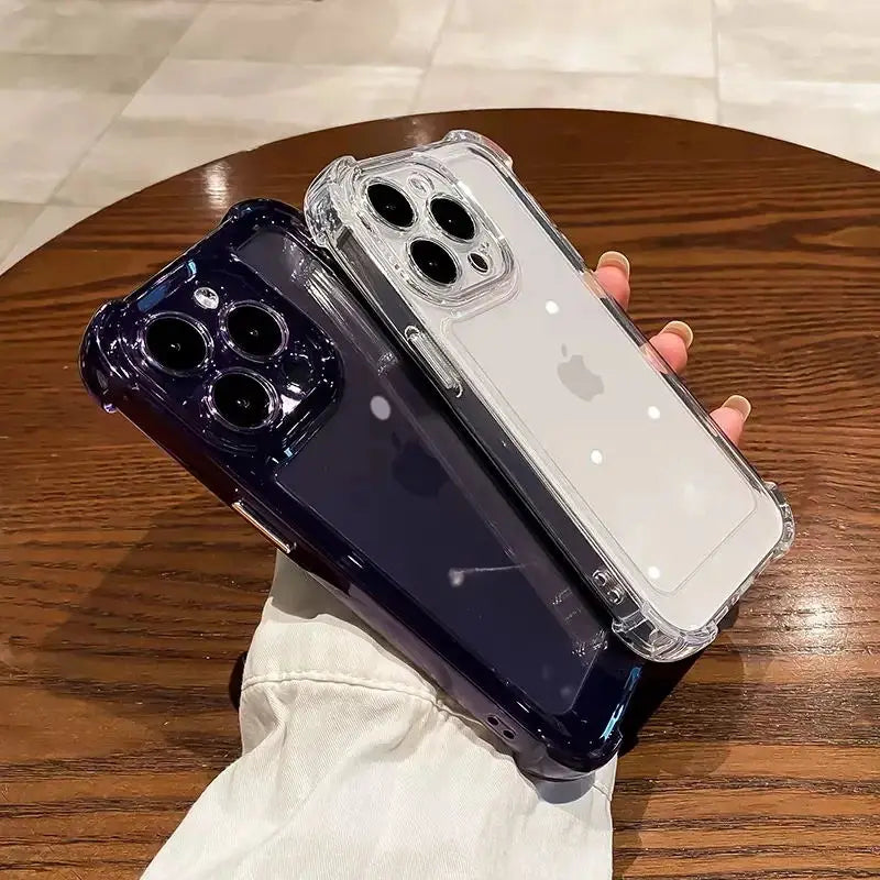 Transparent Silicone Armor Shockproof Case - Caseably