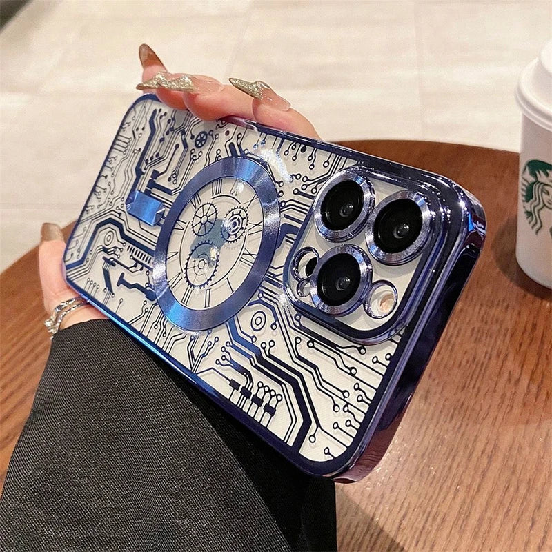 Luxury Magsafe Mechanical Gear Case - Caseably