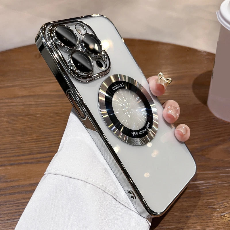 Electroplated Magsafe Wireless Charging Case - Caseably