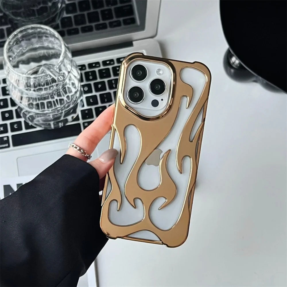 3D Flame Pattern Phone Case - Caseably